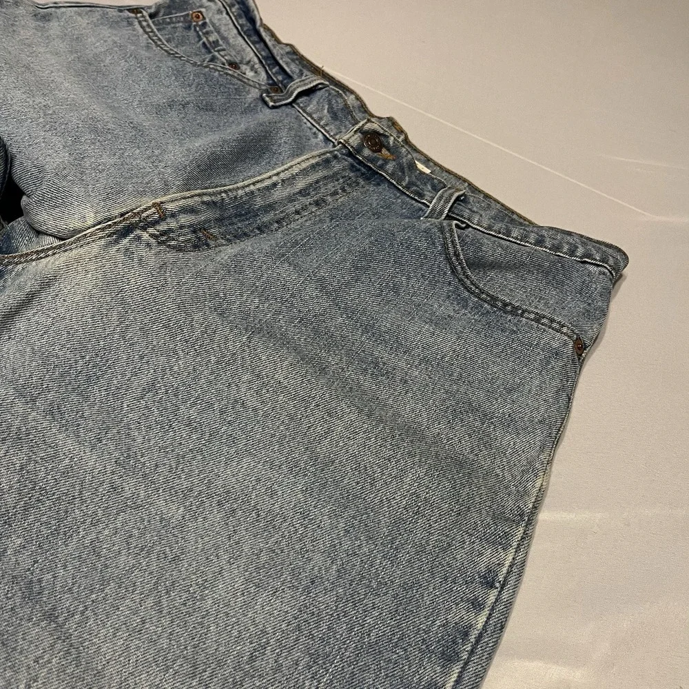 Vintage 90s Levi 550 Relaxed Tapered Size 36x29 Fits (34x29) Jeans USA Made